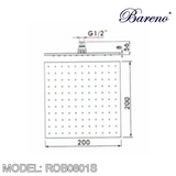 BARENO PLUS Rain Shower ROB0801S, Bathroom Faucets, BARENO PLUS - Topware Solutions