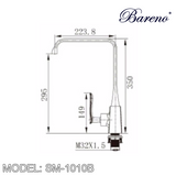 BARENO PLUS Pillar Sink Mixer SM-1010B, Kitchen Faucets, BARENO PLUS - Topware Solutions