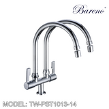 BARENO PLUS Double Spout Pillar Sink Tap TW-PST1013-14, Kitchen Faucets, BARENO PLUS - Topware Solutions