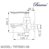BARENO PLUS Two Way Tap TWT-5001-09, Bathroom Faucets, BARENO PLUS - Topware Solutions
