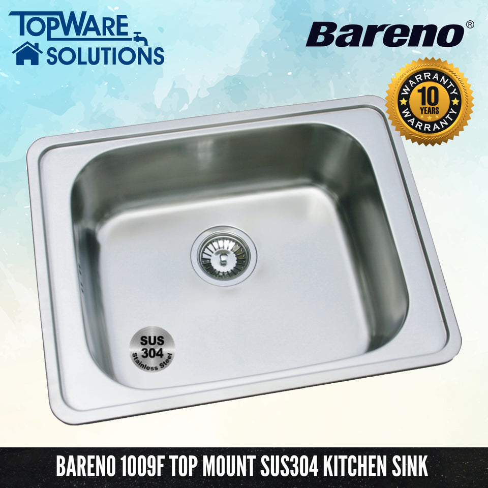 BARENO Kitchen Sink 1009F, Kitchen Sinks, BARENO - Topware Solutions