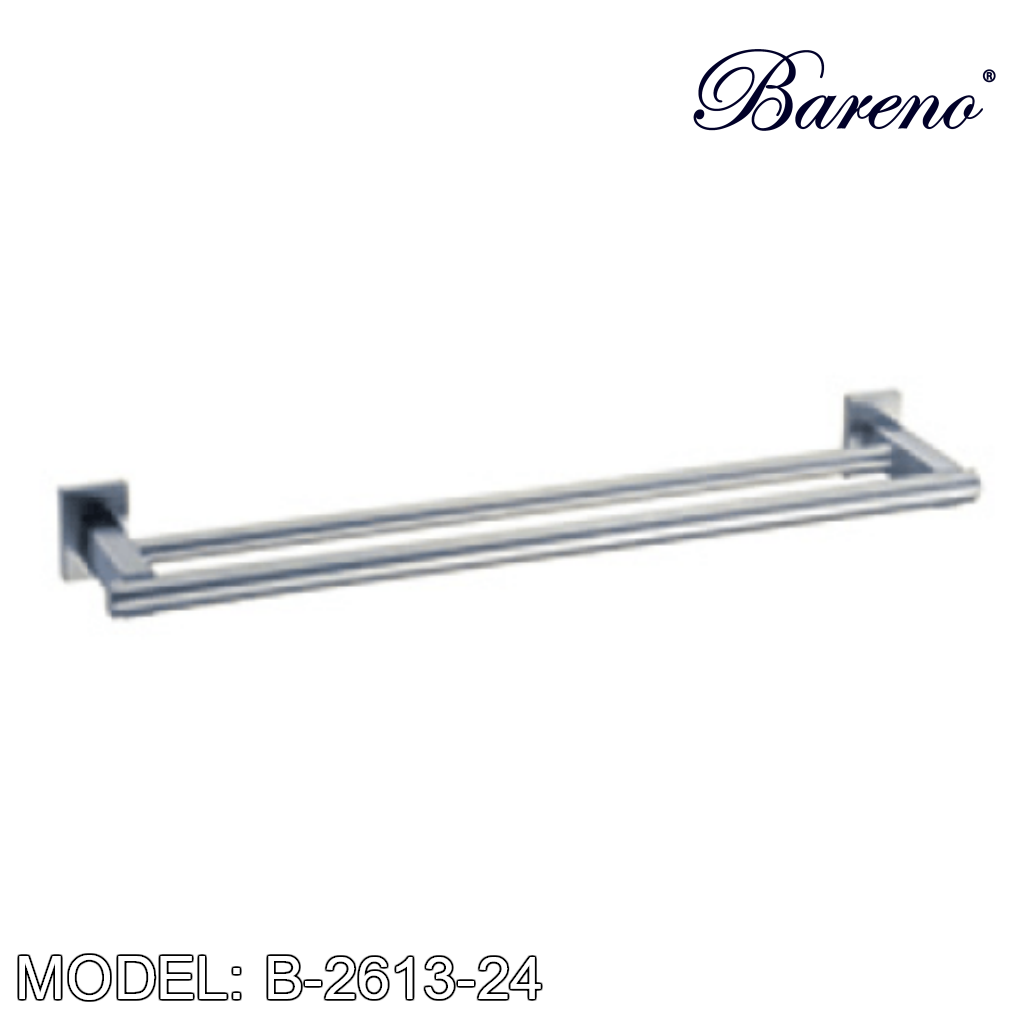 BARENO PLUS Towel Bar B-2613-24, Bathroom Accessories, BARENO PLUS - Topware Solutions