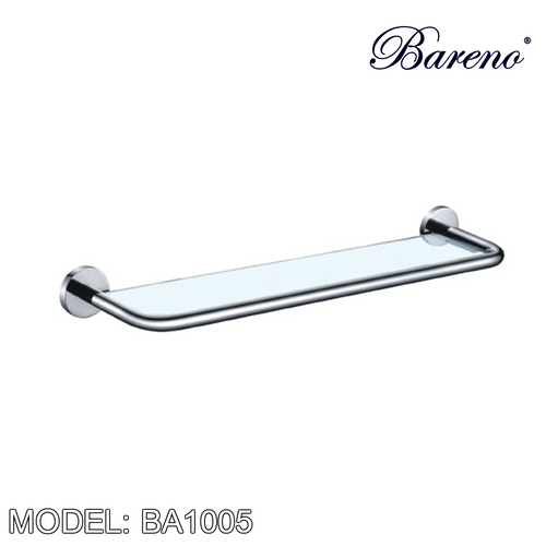 BARENO PLUS Glass Shelf BA1005, Bathroom Accessories, BARENO PLUS - Topware Solutions