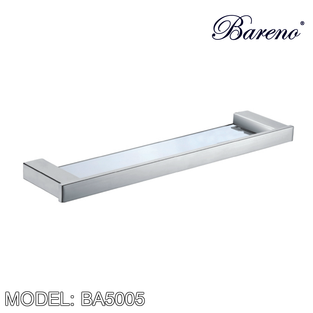 BARENO PLUS Glass Shelf BA5005, Bathroom Accessories, BARENO PLUS - Topware Solutions