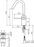 NOBILI Pillar Basin Mixer CUBE CB00518/2CR, Bathroom Faucets, BARENO by NOBILI - Topware Solutions