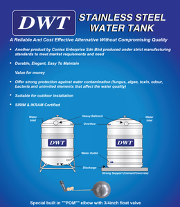 [SUS304] DWT Stainless Steel Storage Water Tank ( With Stand Round Bottom), Water Tank, DWT - Topware Solutions