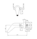 NOBILI Wall Basin Mixer JUMP JP00198CR, Bathroom Faucets, BARENO by NOBILI - Topware Solutions
