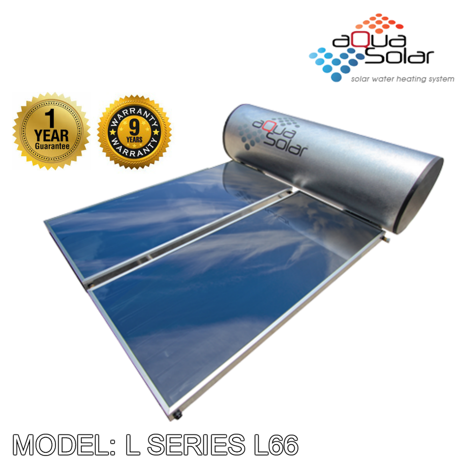 AQUA SOLAR Solar Water Heater L66 (Including Installation), Solar Water Heater, AQUA SOLAR - Topware Solutions