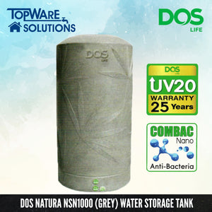 DOS Natura NSN1000 (Grey), Water Tank, DELUXE - Topware Solutions