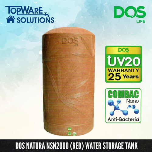 DOS Natura NSN2000 (Red), Water Tank, DELUXE - Topware Solutions