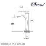 BARENO PLUS Pillar Basin Tap PLT101-09, Bathroom Faucets, BARENO PLUS - Topware Solutions