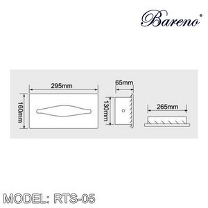 BARENO PLUS Paper Holder RTS-05, Bathroom Accessories, BARENO PLUS - Topware Solutions