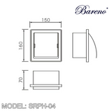 BARENO PLUS Paper Holder SRPH-04, Bathroom Accessories, BARENO PLUS - Topware Solutions