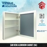 SAM HENG Mirror Cabinet SMC - Black, White & Silver, Bathroom Accessories, SAM HENG - Topware Solutions
