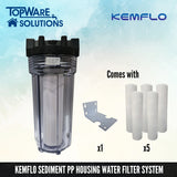 KEMFLO 10" PP Water Filter System Set, Water Filters, KEMFLO - Topware Solutions