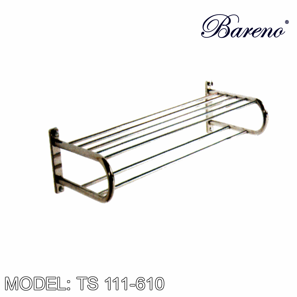 BARENO PLUS Towel Bar TS-111-610, Bathroom Accessories, BARENO PLUS - Topware Solutions