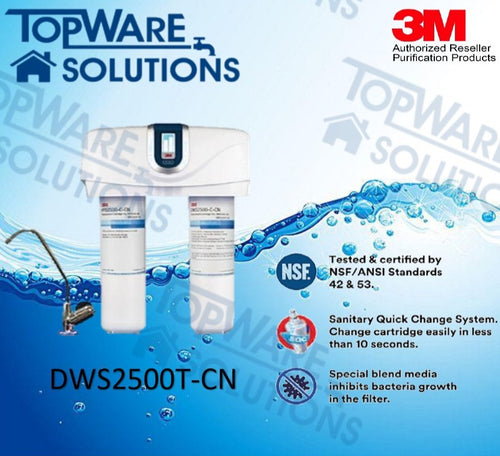 3M DWS2500T-CN Indoor Undersink Drinking Water Filter System