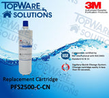 3M DWS2500T-CN Indoor Undersink Drinking Water Filter System Cartridge (PFS2500-C-CN)